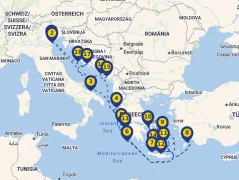 Mapa plavby