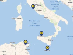 Mapa plavby