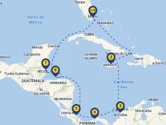 Mapa plavby