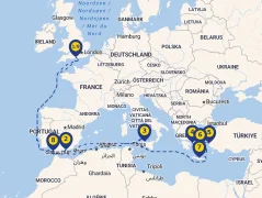 Mapa plavby