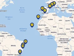 Mapa plavby
