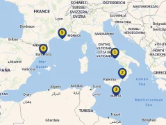 Mapa plavby
