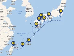 Mapa plavby