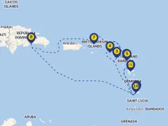 Mapa plavby