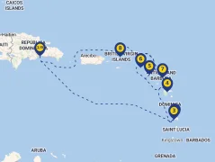 Mapa plavby