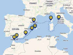 Mapa plavby