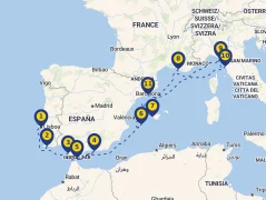 Mapa plavby